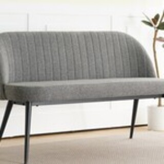 Eetkamerbankje hal bankje 130 cm 2 persoons, grey, 2025